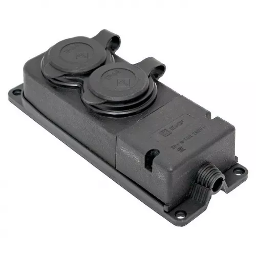 Розетка 2-м 16А IP44 2P+PE 230В с защ. крышками каучук PROxima EKF RPS-018-16-230-44-r Розетка 2-м 16А IP44 2P+PE 230В с защ. крышками каучук PROxima EKF RPS-018-16-230-44-r