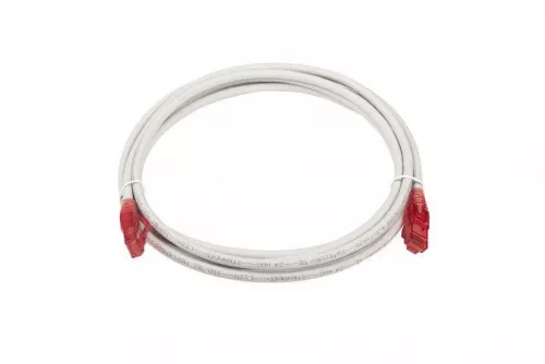 Патч-корд U/UTP кат.5e LSZH 3м PC-LPM-UTP-RJ45-RJ45-C5e-3M-LSZH-GY сер. Hyperline 42273