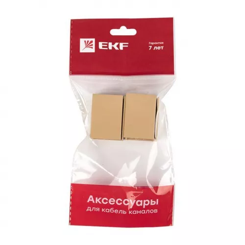 Соединитель на стык 25х25 под свет. дерево Plast PROxima (уп.4шт) EKF  conl-25-25x4 фото 7