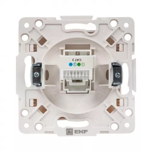 Механизм розетки Phone 1-м Стокгольм бел. PROxima EKF EYT01-034-10 фото 5