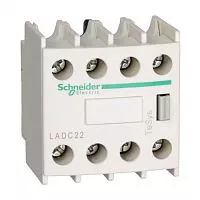Блок вспомогательных контактов 2НО+2НЗ фр. монт. SchE LADC22