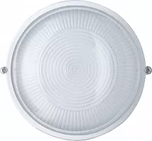 Светильник ЛОН 94 802 NBL-R1-60-E27/WH 1х60Вт E27 IP54 (аналог НПБ 1301 бел. круг 60Вт) Navigator 94802