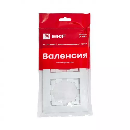 Рамка 2-м Валенсия бел. PROxima EKF EWM-G-302-10 фото 3
