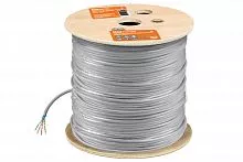 Кабель витая пара F/UTP Cat 6 4х2х23AWG (305м)  solid, ПВХ, серый TDM