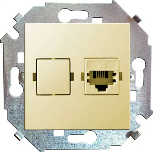Механизм розетки комп. СП Simon15 RJ45 сл. кость Simon 1591598-031 Механизм розетки комп. СП Simon15 RJ45 сл. кость Simon 1591598-031