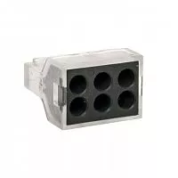 Клемма СМК-106 6 отверстий 1.0-2.5кв.мм (уп.50шт) PROxima EKF plc-smk-106