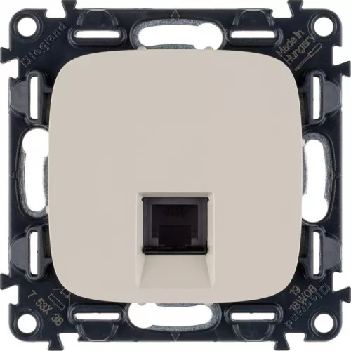 Механизм розетки телефонной Valena Allure 1 выход RJ11 с лиц. панелью сл. кость Leg 753838