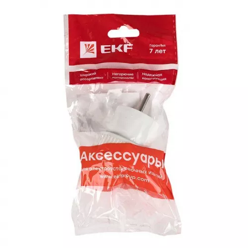 Адаптер-переходник без заземл. 6А 250В бел. EKF AAP6-1 фото 2 Адаптер-переходник без заземл. 6А 250В бел. EKF AAP6-1 фото 2