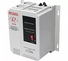 Стабилизатор напряжения АСН-2000 Н/1-Ц 1ф 2кВт настен. с одной розеткой IP20 релейный Lux Ресанта 63/6/15