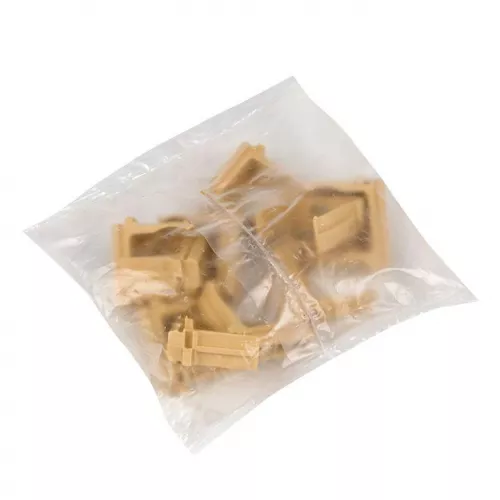 Крепеж-клипса d25мм свет. дерево (уп.10шт) Plast EKF derj-z-25w фото 3