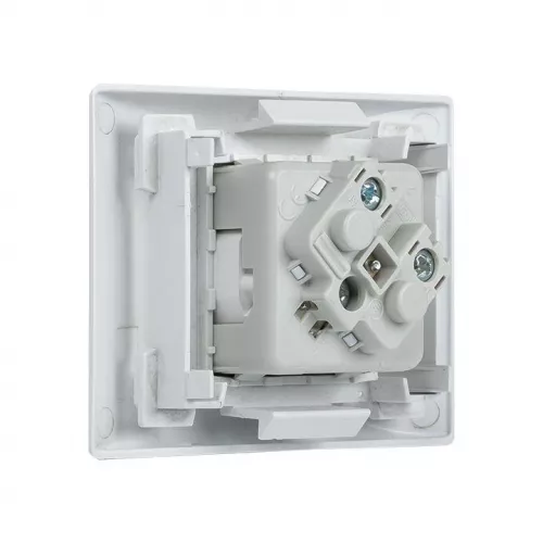 Розетка 45х45 PRO 45град. с заземл. белая EKF E6MR16-028-10-45 фото 5