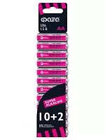 Элемент питания алкалиновый LR6 Super Alkaline SBL-10+2 (уп.12шт) ФАZА 2854582