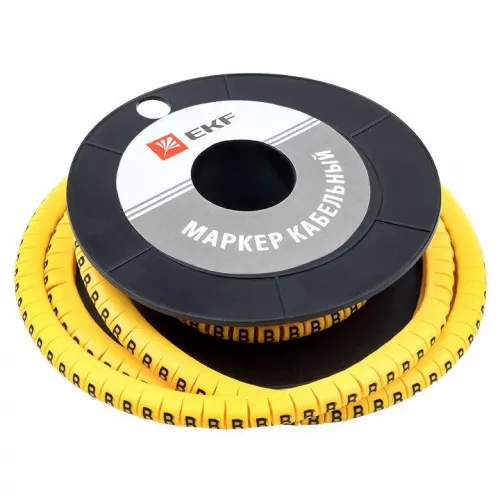 Маркер каб. 6.0кв.мм "B" (ЕС-3) (уп.350шт) EKF plc-KM-6-B фото 4