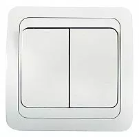 Выключатель 2-кл. СП Classico 10А IP20 2023 бел. ASD / IN HOME 4680005959860