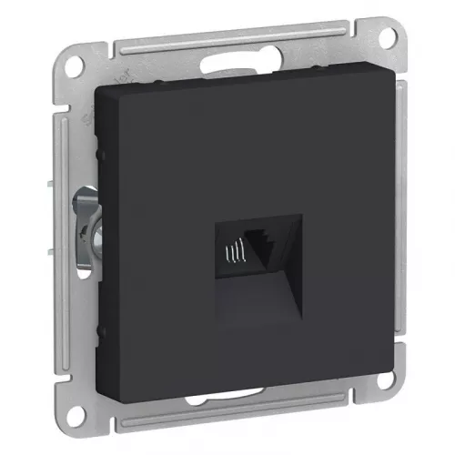Механизм розетки телефонной 1-м СП AtlasDesign RJ11 карбон SchE ATN001081 Механизм розетки телефонной 1-м СП AtlasDesign RJ11 карбон SchE ATN001081