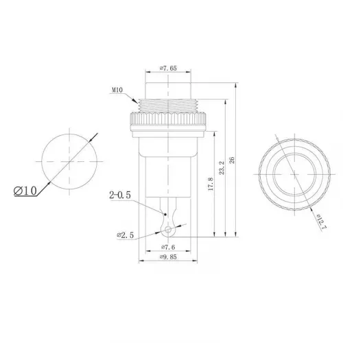 Выключатель-кнопка металл 220В 2А (2с) (ON)-OFF d10.2 красн. Mini (RWD-213) Rexant 36-3331 фото 2 Выключатель-кнопка металл 220В 2А (2с) (ON)-OFF d10.2 красн. Mini (RWD-213) Rexant 36-3331 фото 2