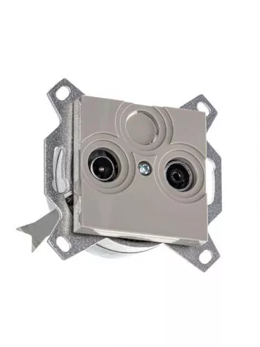 Розетка TV-R Levit оконечная кофе макиато ABB 2CHH083503A6018 фото 3 Розетка TV-R Levit оконечная кофе макиато ABB 2CHH083503A6018 фото 3