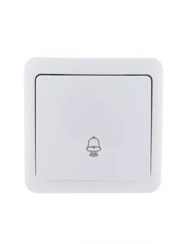 Кнопка звонка 1-кл. 1п ОП Viola 10А IP20 бел. LEZARD 751-0200-103
