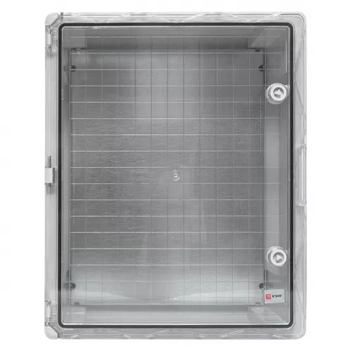 Бокс пластиковый с монтажной платой 500х400х240 IP65 прозр. дверь PROxima EKF PBT65MP007 фото 5