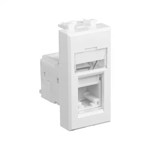 Розетка компьютерная 1мод. кат.5e RJ-45 Avanti "Белое облако" модульная DKC 4400461 фото 2