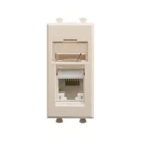 Розетка компьютерная RJ-45 1мод. кат.5e Avanti "Ванильная дымка" модульная DKC 4405461