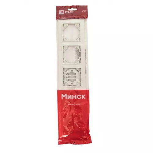 Рамка 5-м Минск горизонтальная бел. EKF ERM-G-305-10 фото 2