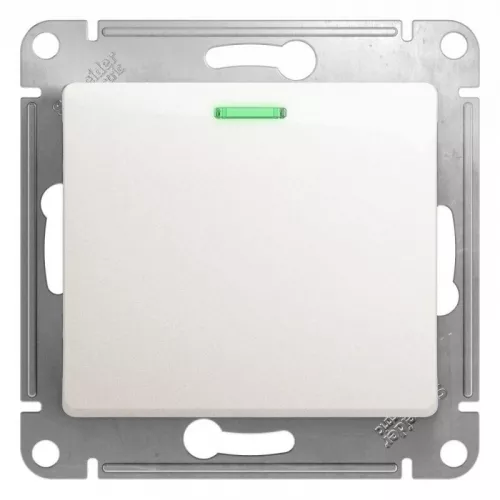 Механизм выключателя 1-кл. СП Glossa 10А IP20 (сх. 1а) 10AX с подсветкой перламутр SchE GSL000613