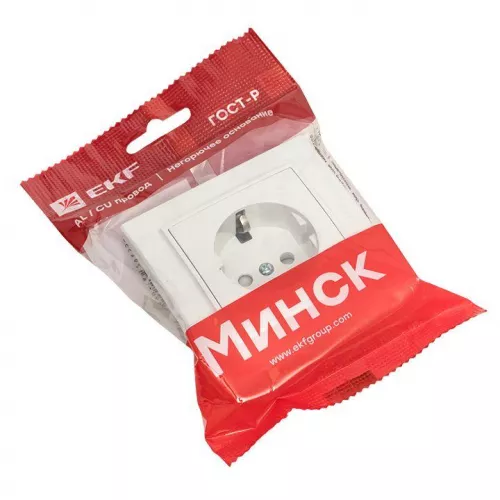 Розетка 1-м СП Минск 16А защ. шторки с заземл. бел. Basic EKF ERR16-028-100 фото 4 Розетка 1-м СП Минск 16А защ. шторки с заземл. бел. Basic EKF ERR16-028-100 фото 4