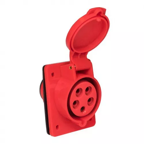 Розетка скрыт. уст. 32А 380В 3P+РЕ+N IP44 (425) EKF ps-425-32-380 фото 2