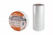 Изолента ПВХ профессиональная 0,18х19мм Белая 20м TDM