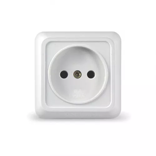 Розетка 1-м ОП Олимп 16А IP20 бел. Universal О0022