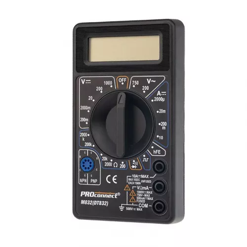 Мультиметр портативный M832(DT832) PROCONNECT 13-3012 фото 2