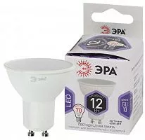 Лампа светодиодная LED MR16-12W-860-GU10 MR16 12Вт софит GU10 холод. бел. ЭРА Б0049076