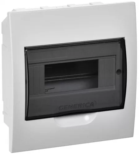 Бокс ЩРВ-П-8 мод. встраив. пластик IP41 GENERICA IEK MKP12-V-08-41-G