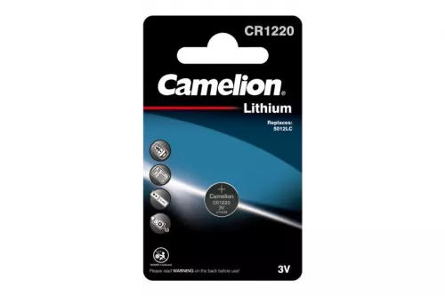 Элемент питания литиевый CR CR1220 BL-1 (блист.1шт) Camelion 3071