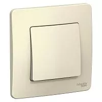 Переключатель проходной 1-кл. СП Blanca 10А IP20 (сх. 6) 250В молочн. SchE BLNVS010602