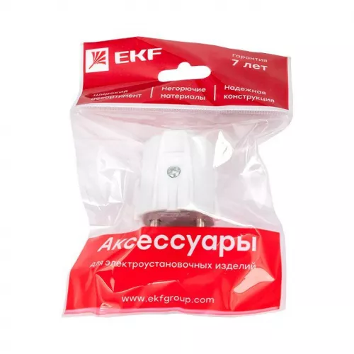 Вилка прямая 10А 250В без заземл. бел. PROxima EKF AVP10-10-r фото 5