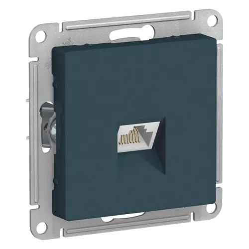 Механизм розетки компьютерной AtlasDesign RJ45 изумруд SchE ATN000883