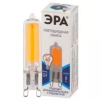 Лампа светодиодная STD LED JCD-6W-GL-840-G9 JCD 6Вт капсула G9 нейтр. бел. ЭРА Б0049086