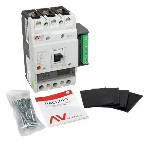 Выключатель автоматический 3п 160А 50кА AV POWER-1/3 ETU6.2 AVERES EKF mccb-13-160-6.2-av фото 4