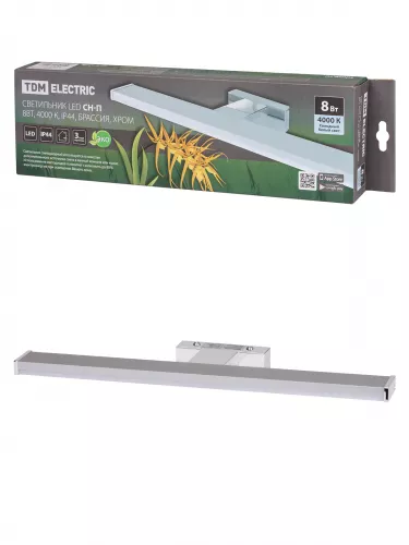Светильник LED CH-П 8Вт, 4000 К, IP44, Брассия, хром TDM фото 5 Светильник LED CH-П 8Вт, 4000 К, IP44, Брассия, хром TDM фото 5