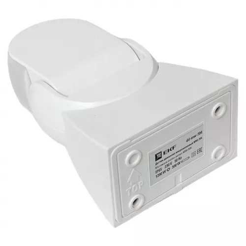 Датчик движения микроволновый MW-704 1200Вт 180гр. до 15м IP65 бел. PROxima EKF dd-mw-704 фото 3