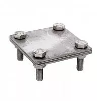 Зажим полоса 40 - полоса 40 (3 пластины 70х70мм) Ni PROxima EKF lp-g3105-ni