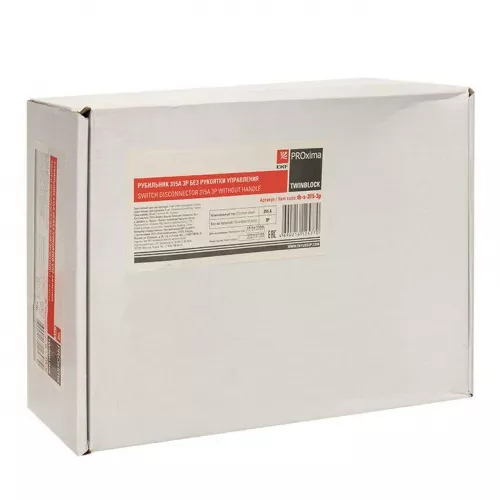 Рубильник 3п 315А без рукоятки управления TwinBlock PROxima EKF tb-s-315-3p фото 6