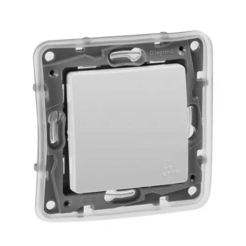 Механизм переключателя 1-кл. СП Etika Plus 10А IP44 250В 10AX бел. Leg 672200 фото 3 Механизм переключателя 1-кл. СП Etika Plus 10А IP44 250В 10AX бел. Leg 672200 фото 3