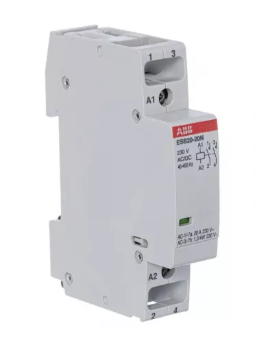Контактор ESB20-20N-06 модульный (20А АС-1 2НО) катушка 230В AC/DC ABB 1SBE121111R0620 фото 3