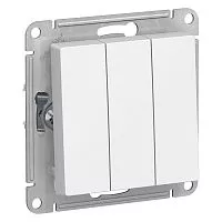 Механизм выключателя 3-кл. СП AtlasDesign 10А IP20 (сх. 1+1+1) 10AX бел. SchE ATN000131