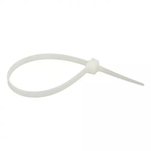 Хомут кабельный 4.8х180 нейл. бел. (уп.100шт) EKF plc-c-4.8x180