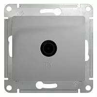 Механизм розетки TV 1-м СП Glossa проходной 4DB алюм. SchE GSL000392