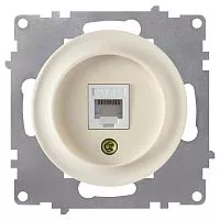 Розетка компьютерная 1-м СП Florence RJ45 кат.5E механизм беж. 1E20701301 OneKeyElectro 2172793